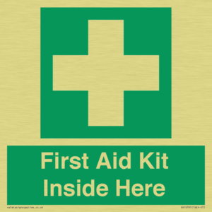 First Aid Kit Inside Here